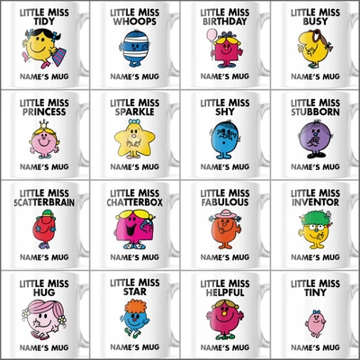 £9.49 • Buy LITTLE MISS Personalised NAME Mug Customised Coffee Cup Custom Fun Novelty Gift