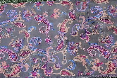 Paisley Floral Cotton Bld Steampunk Green Red Gold Fabric 45  Wide By The Yard  • $19