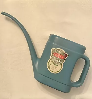 Vintage 1985 Rubbermaid Color Fashions Watering Can 1 Quart #3141 Smoke Blue 1qt • $12.95