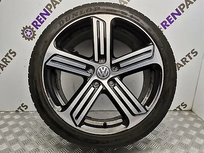 Volkswagen Golf Alloy & Tire 225/40R18 7.5Jx18 Cadiz 2012-2019 MK7 5G0601025BK • £350