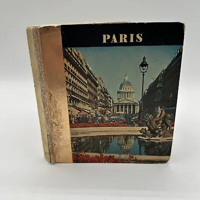 Vintage Hallwag Golden Books Paris 1959 Small Travel Photo Book Pocket #6 • $10