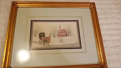 P BUCKLEY MOSS SIGNED AND FRAMED ETCHING  Stately Ride  Signed 966 / 1000 • $49.97