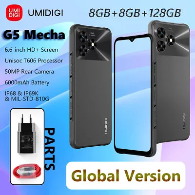 UMIDIGI G5 Mecha IP68 Phone Global Version Android 13 NFC 6000mAh 50MP 8GB+128GB • £136.68