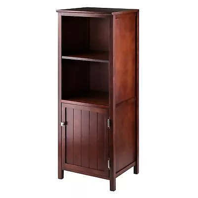 Winsome 94421 Pantry Cupboard With 2 Shelves Antique Walnut • $142.36