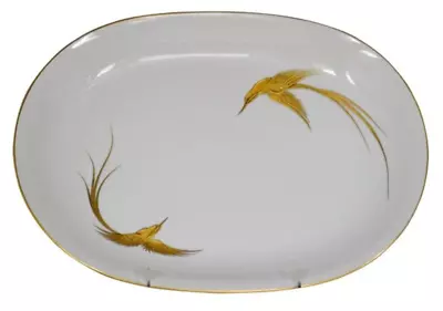 Heinrich Chiemsee H&C Selb Bavaria Hand Painted Gold Bird In Flight Platter 14  • $95