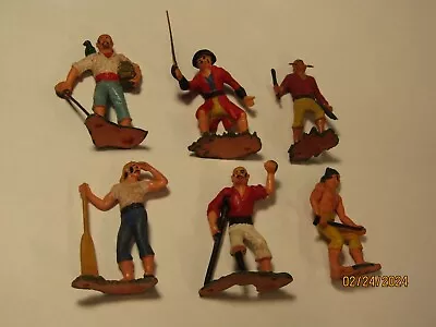 Vintage Marx Warriors Of The World Pirates Set 6 Plastic Hand Painted Germany • $19.99