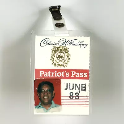 Colonial Williamsburg Patriot's Pass Souvenir 1980s Virginia Ticket Badge A3165 • $19.95