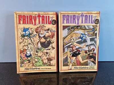 Fairy Tail Volumes 1 & 2 By Hiro Mashima Paperbacks US 2008 Kodansha Comics VGC  • £9.99