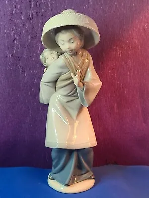 £42 • Buy Vintage Lladro Figure Oriental Mother & Child Figurine 5123 My Precious Bundle