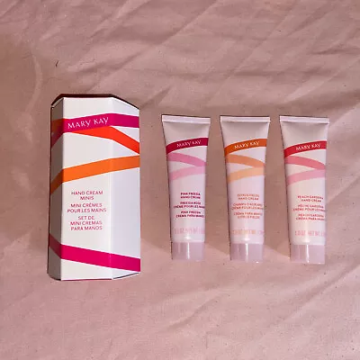 Mary Kay Hand Cream Minis SET OF 3 Peach Gardenia Pink Freesia & Citrus Fields • $15.99