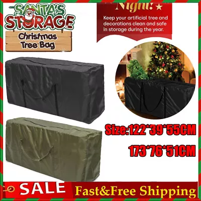 Extra Large Christmas Tree Storage Bag Xmas Festive Zip Up Organiser Waterproof • $23.69