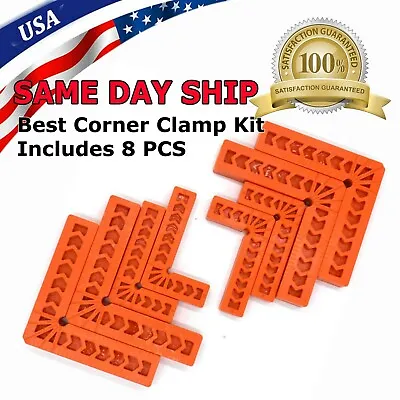 8Pcs Right Angle Corner Clamp Positioning Squares 90 Degree Right Angle L-Type  • $12.99