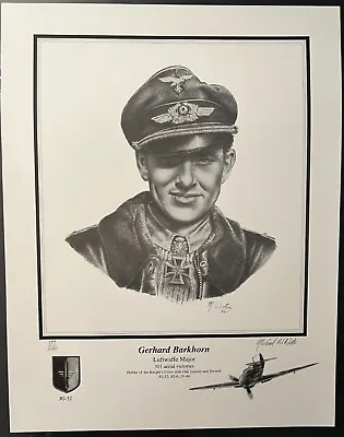 Gerhard Barkhorn JG 52 Limited Edition Art Print Signed Michael Wooten 301 Vics • $119.50