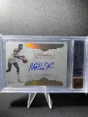 2019 Flawless Collegiate Magic Johnson Team Slogan Signatures /10 BGS 8.5  • $250