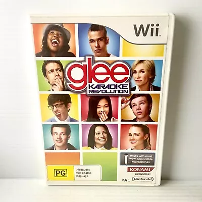 Glee Karaoke Revolution + Manual - Nintendo Wii - Tested & Working - Free Post • $4.95