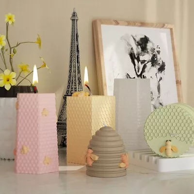 £2.98 • Buy Mould Silicone Art Wax Mold 3D Bee Honeycomb Candle Mold Cake Resin Molds