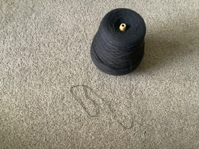£5 • Buy Cone Dark Grey 2 Ply Wool Machine Or Hand Knit 543 Grams Including Cone