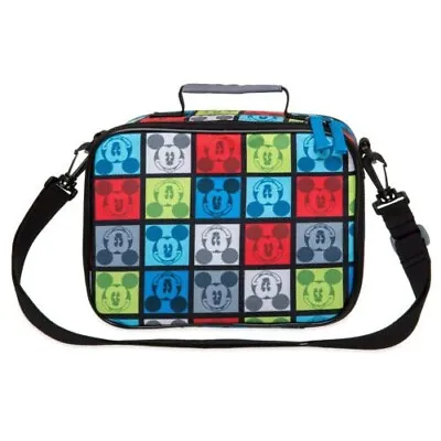 Disney Parks Mickey Mouse Squares 9  Lunch Box School Travel Bag - New • $24.95