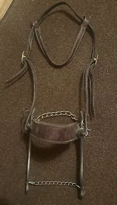 Sliester  Horse Mechanical Hackamore Bit With Leather Noseband • $80