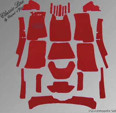 Dark Red Velours Carpet Kit For Mercedes W189 Adenauer 300d   11/1957-2/1962 • $469