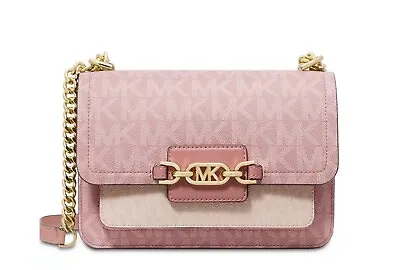 ☂️🍄Michael Kors Signature Heather Large Shoulder Bag Smokey Rose Multi • $229