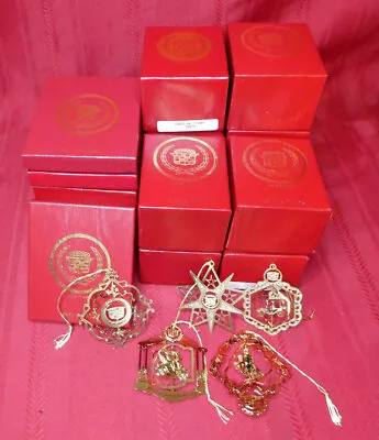 YOU CHOOSE Vintage Cadillac 3D Christmas Ornaments 24k Gold Plated 1980's-2000's • $19.95