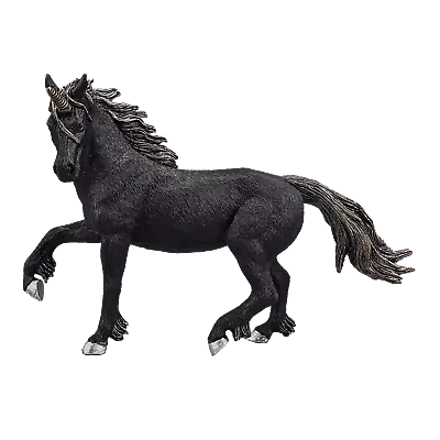 Mojo BLACK UNICORN Fantasy Action Toys Figures Play Models Mythical Legends • £12.95