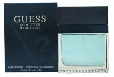 £14.99 • Buy Guess Guess 100ml Seductive Homme Blue Eau De Toilette Edt Men's Him New Boxed