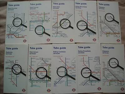 London Underground Tube Guides Tube Maps List 3 • £11