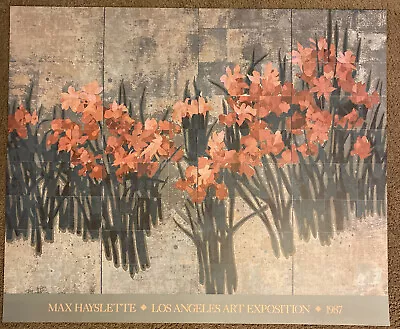 Max Hayslette Lithograph Los Angeles Art Exposition 1987 33”x 40” Print Seattle • $110