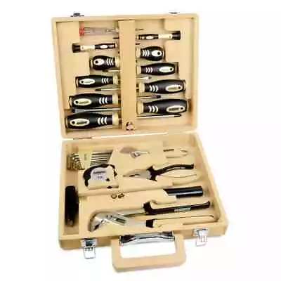 24 Piece Tool Set Bamboo Case Brüder Mannesmann • £82.25