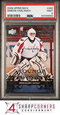 2008 Upper Deck #460 Simeon Varlamov Rc Young Guns Psa 9 H3858385-660 • $17.09