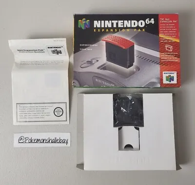 Nintendo 64 4MB RAM Expansion Pak - Nintendo 64 *BOXED W/ Manual* • $149.99