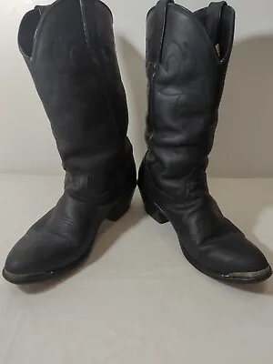Durango Cowboy Boots Size 7.5M Metal/Silver Tips  • $50
