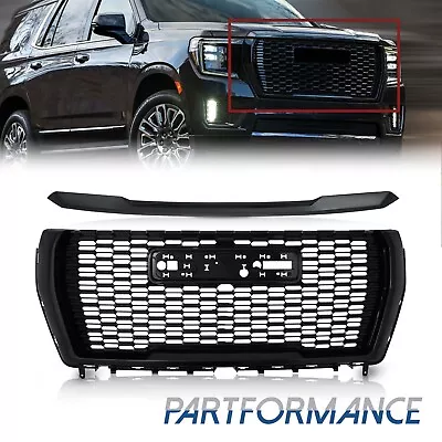 $256.48 • Buy For 2021-2023 GMC Yukon/Yukon XL Denali Front Bumper Grille & Hood Molding Black