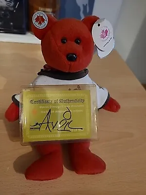 Avril Lavigne Signed Autographed Canadian Special Olympics TY Beanie Baby • £39.99