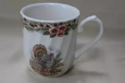 Queen's Myott Factory  Thanksgiving Turkey  Coffee/tea Mugs - Multi - S/4 • $49.99