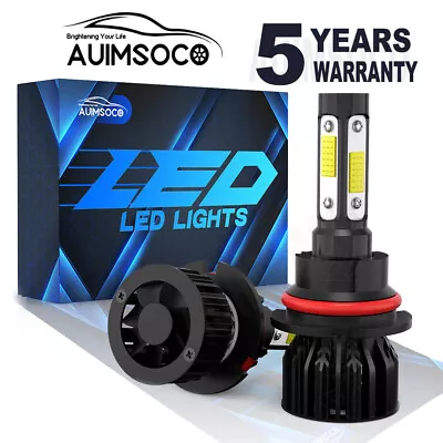 For Ford F-350 Super Duty Cab & Chassis 1999-2004 9007 LED Headlight Bulbs Combo • $25.99