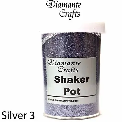 Glitter Shaker Pot With 100g Gram Glitter Nail Body Art Glass Craft Fine 0.008 • £3.49