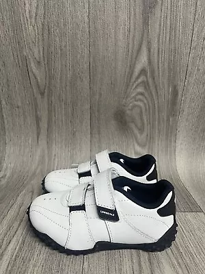 Kids Lonsdale Fulham White Leather Trainers UK Size C8 Brand New  • £12.99