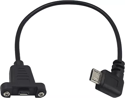 Poyiccot Micro USB Extension Cable 90 Degree Right Angle Micro USB Male To Micr • $13.04