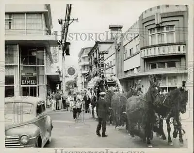 1959 Press Photo Horse-drawn Hearse In San Jose Costa Rica - Nox64452 • $19.99