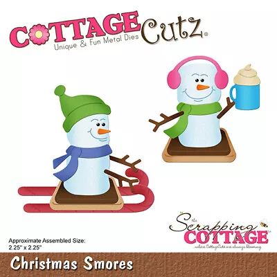 New Scrapping Cottage Cutz Metal Cutting Die Christmas Smores • £23