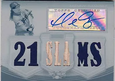 2010 Triple Threads Manny Ramirez Auto Jersey Bat 1/1 1 • $599.99