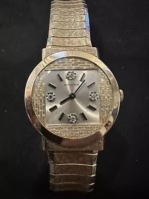 Vintage Longines Men’s Watch 14K /4 Diamonds (STUNNING) • $5999.99