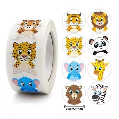 £1.99 • Buy Large Animal Head Kids Reward Stickers Teacher School Praise Party Decor. Labels