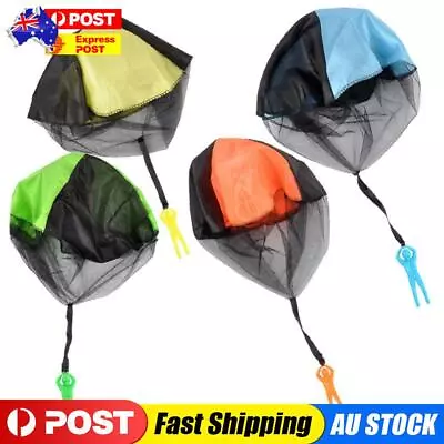 Hand Throwing Kids Mini Play Parachute Toy Man Model Outdoor Sports Toys • $12.29