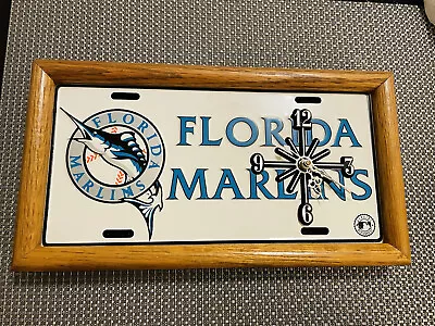 MLB Miami Florida Marlins Team Wall Clock • $24.99