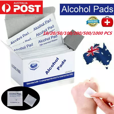 AU 10-1000X Reynard Alcohol Pads Wipes Sterile 75% Medical Alcohol Skin Swabs • $3.99