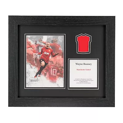 Wayne Rooney Manchester United Shirt-Swatch Framed Display • £45